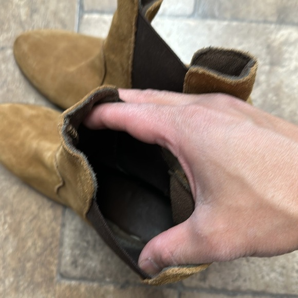 Asos Suede Leather Heel ankle boot sz 7 - Picture 6 of 8